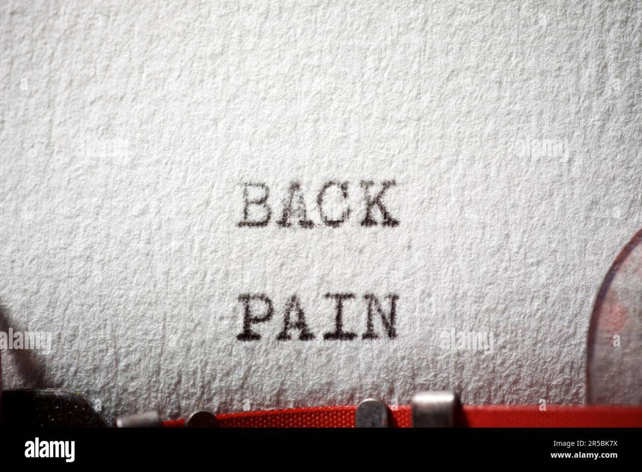 Back pain